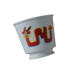 朴物集丨创意龙图案卡通陶瓷咖啡杯碟套装办公下午茶杯精致喝水杯