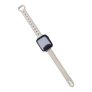 适用applewatch s9表带皮质iwatch s10表带智能运动applewatch ultra2/s9皮质小香风2024春季新款小红书同款