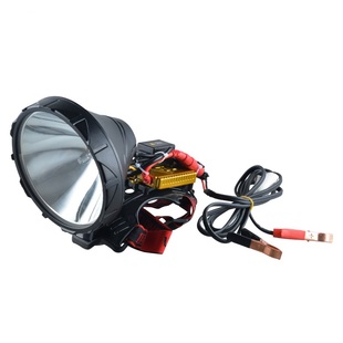 俱竞阳55W强光远程HID氙气头灯12V疝气探照灯100W户外电瓶灯
