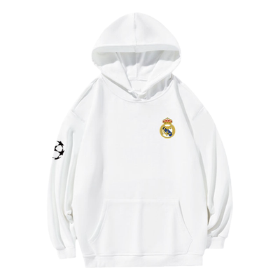 皇马加绒外套连帽卫衣