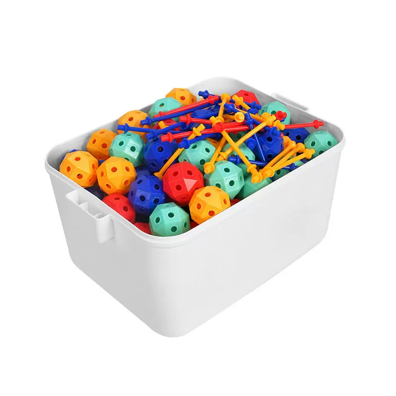 百变插珠3D几何早教益智积木