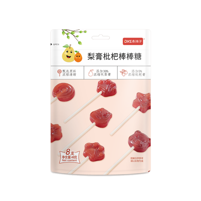 乖孩子梨膏枇杷棒棒糖48g