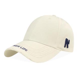 美式棒球帽宽帽檐大脸显脸小时尚刺绣字母加深加大硬顶鸭舌帽子女