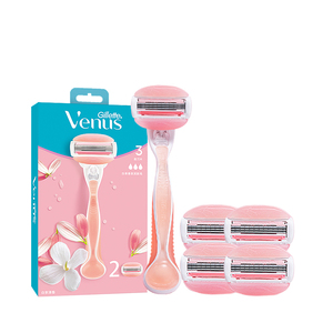 吉列Venus女士脱毛刀维纳斯白茶手动刮毛刀剃毛刀脱毛刮毛刀头女