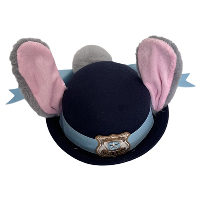 儿童帽子冬季朱迪兔子圆顶礼帽