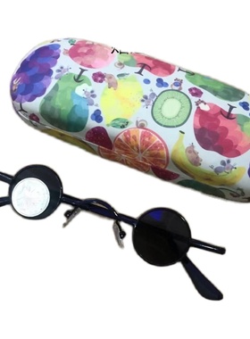 韩国DWG khan同款眼镜小框搞笑墨镜汉奸搞怪可汗圆形太阳镜盲人潮