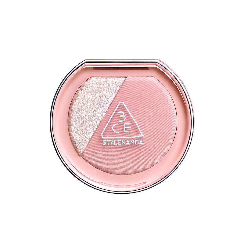 【彩妆礼物】3CE焕妆腮红盘 白桃膨胀高光腮红二合一修容礼物