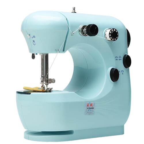 家毅301缝纫机家用小型电动手动迷你多功能全自动手持家用缝纫机