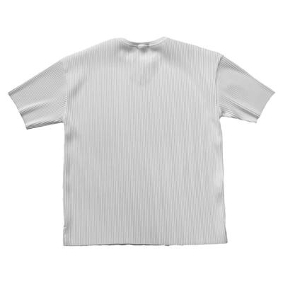 V领垂感褶皱短袖美式休闲