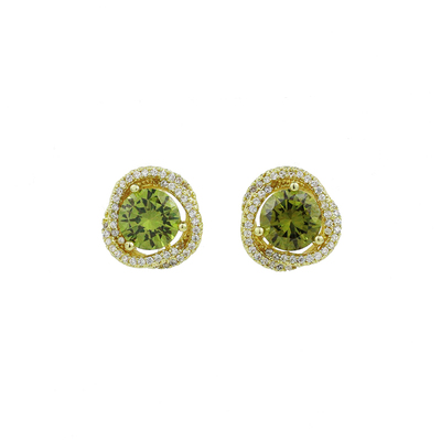 复古墨绿色显白气质耳夹