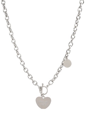 OT扣字母爱心吊坠锁骨链