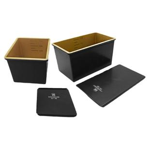 三能450g低糖好帮手吐司盒250g土司模金色不沾带刻度一体成型无缝