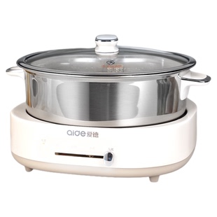 爱德6L升电火锅316不锈钢胆0涂层电煮锅可分体式电热锅家用大容量