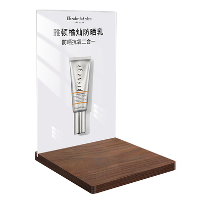 化妆品展示架实木定制直播摆货台