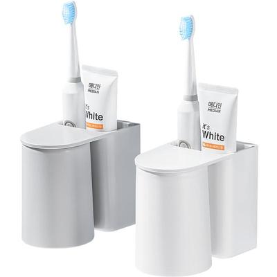 deHub牙刷杯免打孔置物大众纯色