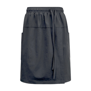 防晒半身工装裙裤女夏薄款假两件冰丝小个子短款a字美式五分短裤