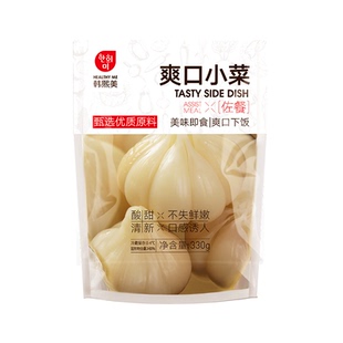 韩熙美糖蒜腌制蒜头大蒜腊八蒜蒜泡爽口小菜佐餐开味下饭菜咸菜