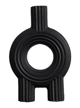 诚艺现代黑白艺术陶瓷花瓶摆件