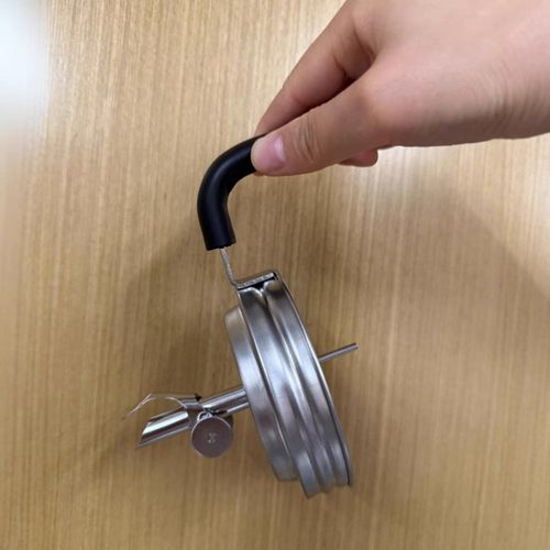 亚马逊新品梅森罐盖带把手盖防口手柄漏油不锈钢带宽盖壶盖油嘴