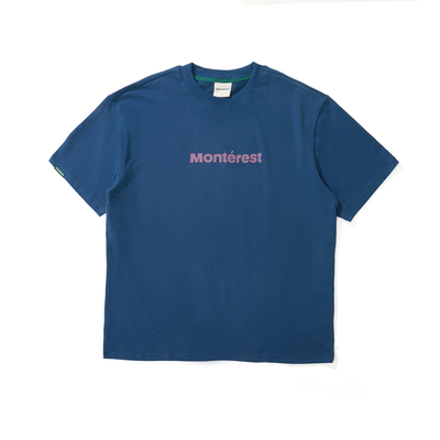 Monterest基础宽松LOGO短袖T恤男
