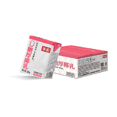 菲诺0糖厚椰乳植物蛋白饮料整箱