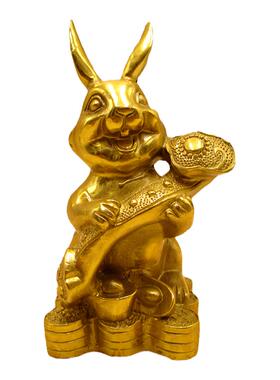 纯铜兔摆件铜兔子装饰
