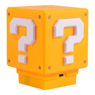 超级玛丽马里奥问号LED灯按压方块砖发声充电音效桌面氛围灯夜灯