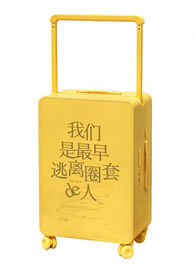 文艺纯色中置宽拉杆大容量行李箱