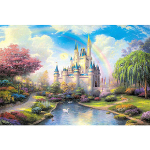 500片拼图成人治愈解压儿童益智力玩具礼物卡通动物风景油画装饰