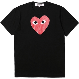 IT CDG PLAY COMME des GARÇONS川久保玲男装短袖T恤红色爱心印