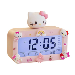 儿童闹钟学生专用起床神器男孩高颜值电子自律2025新款表显示夜光