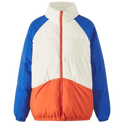 美特斯邦威面包羽绒服秋冬男女同款潮流时尚撞色拼接舒适保暖外Q