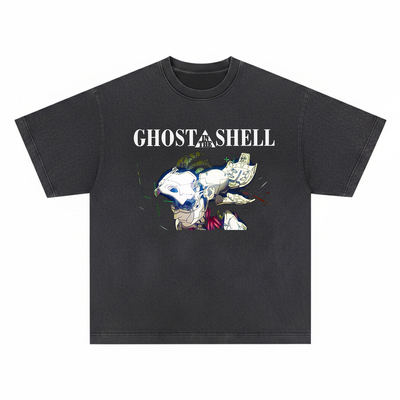 攻壳机动队Ghost in the Shell 短袖T恤赛博朋克暗黑日系复古男女