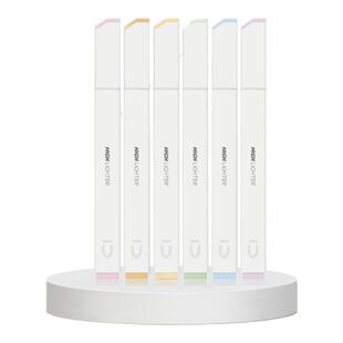 晨光优品AHMU1602荧光记号笔方杆软头护眼大容量单头学生笔记标记笔彩色多色可选办公用荧光笔手账涂鸦记号笔