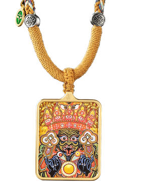 匠师纯手绘扎基拉姆唐卡吊坠