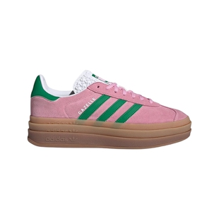 adidas阿迪达斯三叶草德训鞋女鞋GAZELLE经典厚底运动板鞋 IE0420