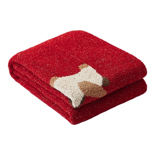 安懒懒 针织毯毯子多功能盖毯马年礼物公司年会抽奖办公室午睡毯