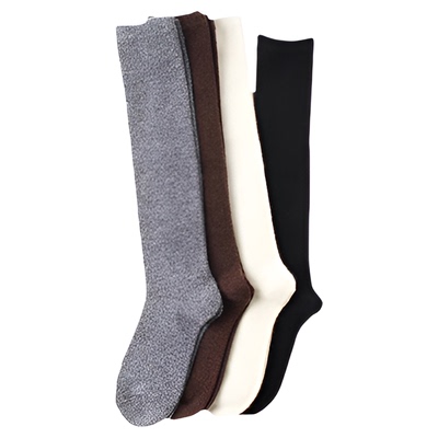韩国高筒保暖羊绒简约加厚中筒袜