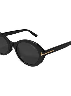 TOM FORD汤姆福特墨镜女士新款TF复古小框猫眼防晒太阳镜FT1172-K