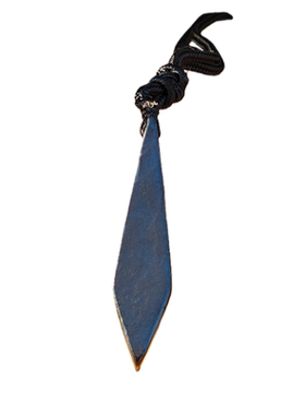 俄罗斯次石墨水晶菱形黑色吊坠