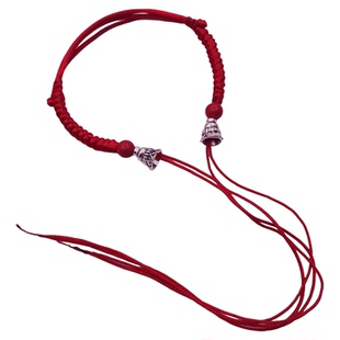 穿双孔狗牙齿半成品可自系diy手工编红绳男女婴儿童手链脚链挂绳