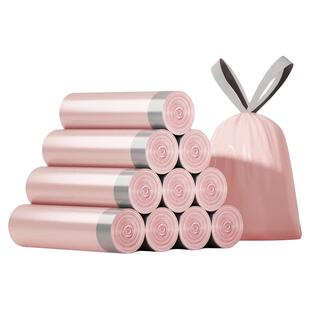 垃圾袋特厚家用抽绳式加厚大号60x65手提提袋子免撕抽绳式拉级袋