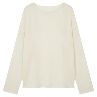 镂空宽松针织休闲罩衣 Hollowed-out loose casual knitted smock