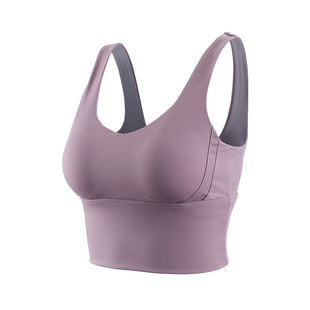 胖梨日记零感大码运动内衣女防震聚拢一体式健身文胸胖mm瑜伽背心