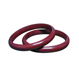 高含量原矿朱砂紫金砂古法圆条手镯本命年女款朱砂手镯 圈口齐全