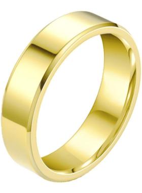 新泱男女通用钛钢简约戒指指环