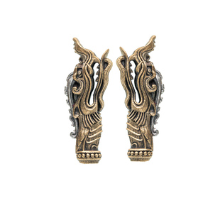 琢匠龙吟弟子珠配饰三通文玩配珠小金刚背云散珠手串diy银饰配件