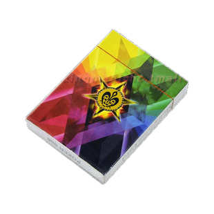 彩虹牌 钻石四色牌 薄牌 送舞台空手出牌教学 魔术道具 扑克牌
