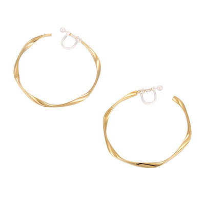 耳夹女复古港味金属感简单大圆