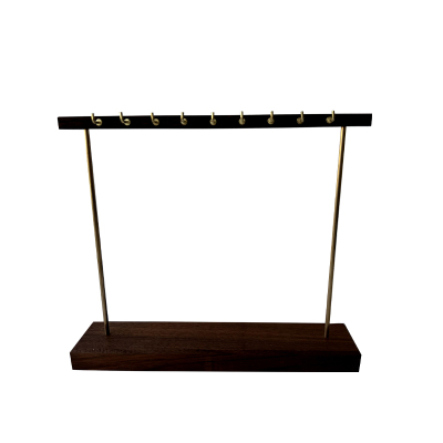 中式复古胡桃木项链架